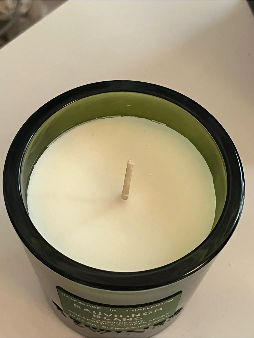 Rewined Sauvignon Blanc Scented Soy Candle 10 oz Glass Jar w Lid Boujee Gift